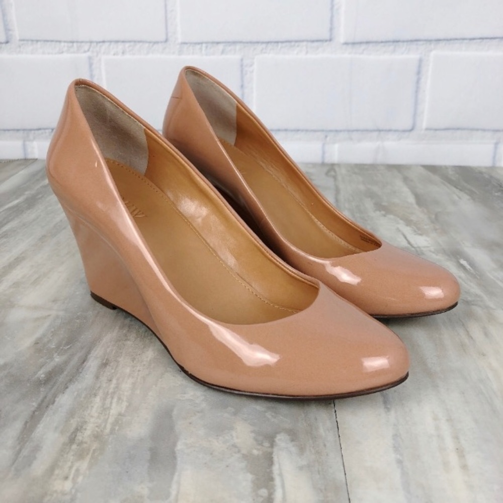 J. Crew nude wedges Size 6